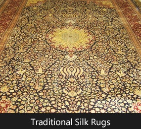 Traditional Silk Area Rugs